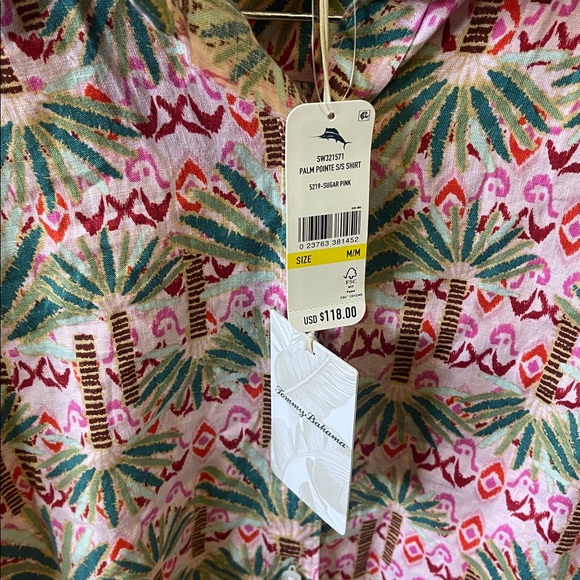 Tommy Bahama Coastalina Linen Palm Pointe Camp Shirt - Picture 4 of 13